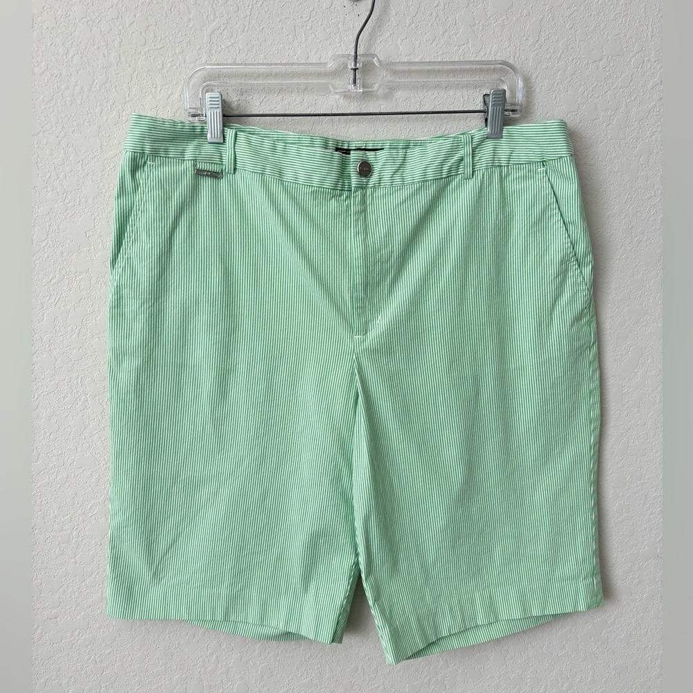 Ralph Lauren Active Striped Bermuda Shorts SZ 16 - Picture 3 of 7